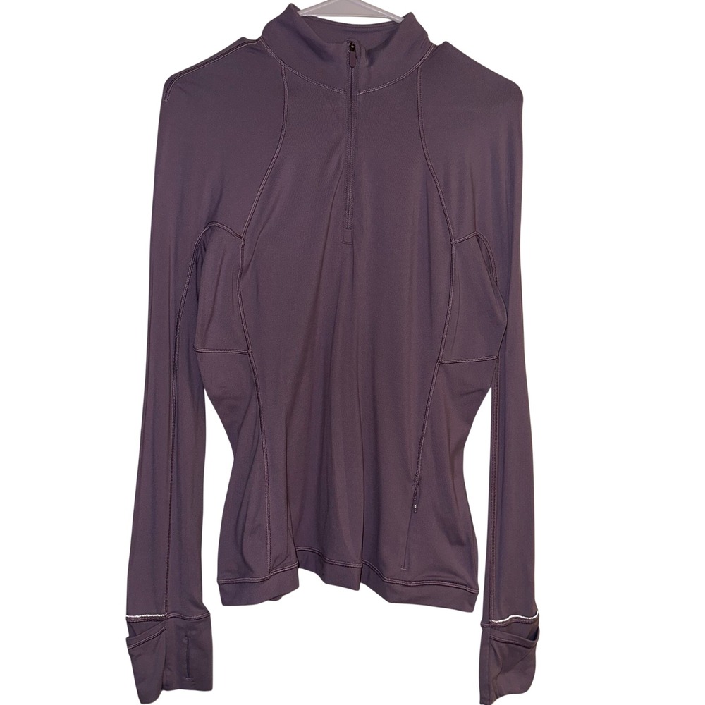 Lululemon Its Rulu Run Long Sleeve 1/4 Zip Purple Size 8  Mock Neck Fair